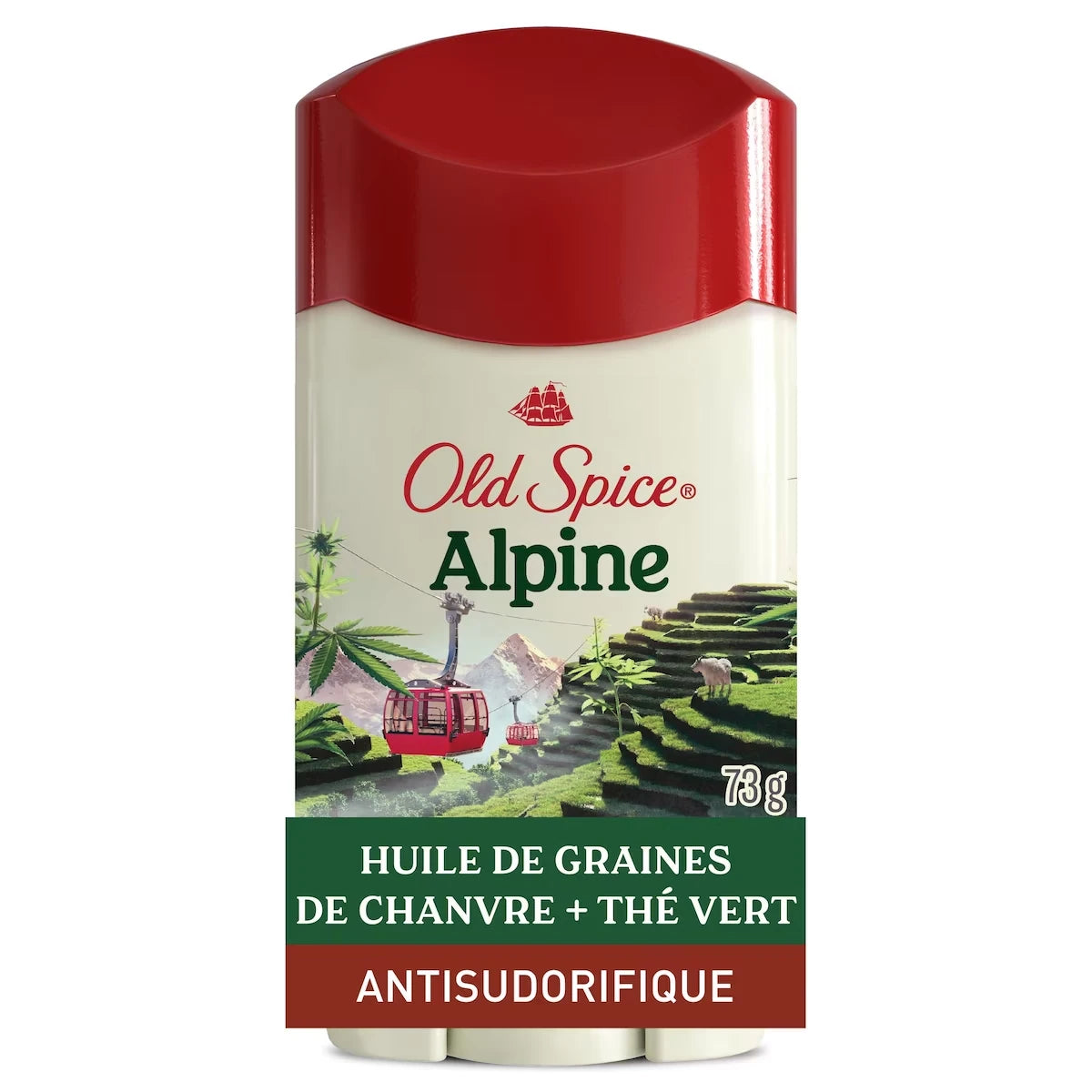Desodorante en Barra Invisible Alpino con Aceite de Cáñamo Old Spice
