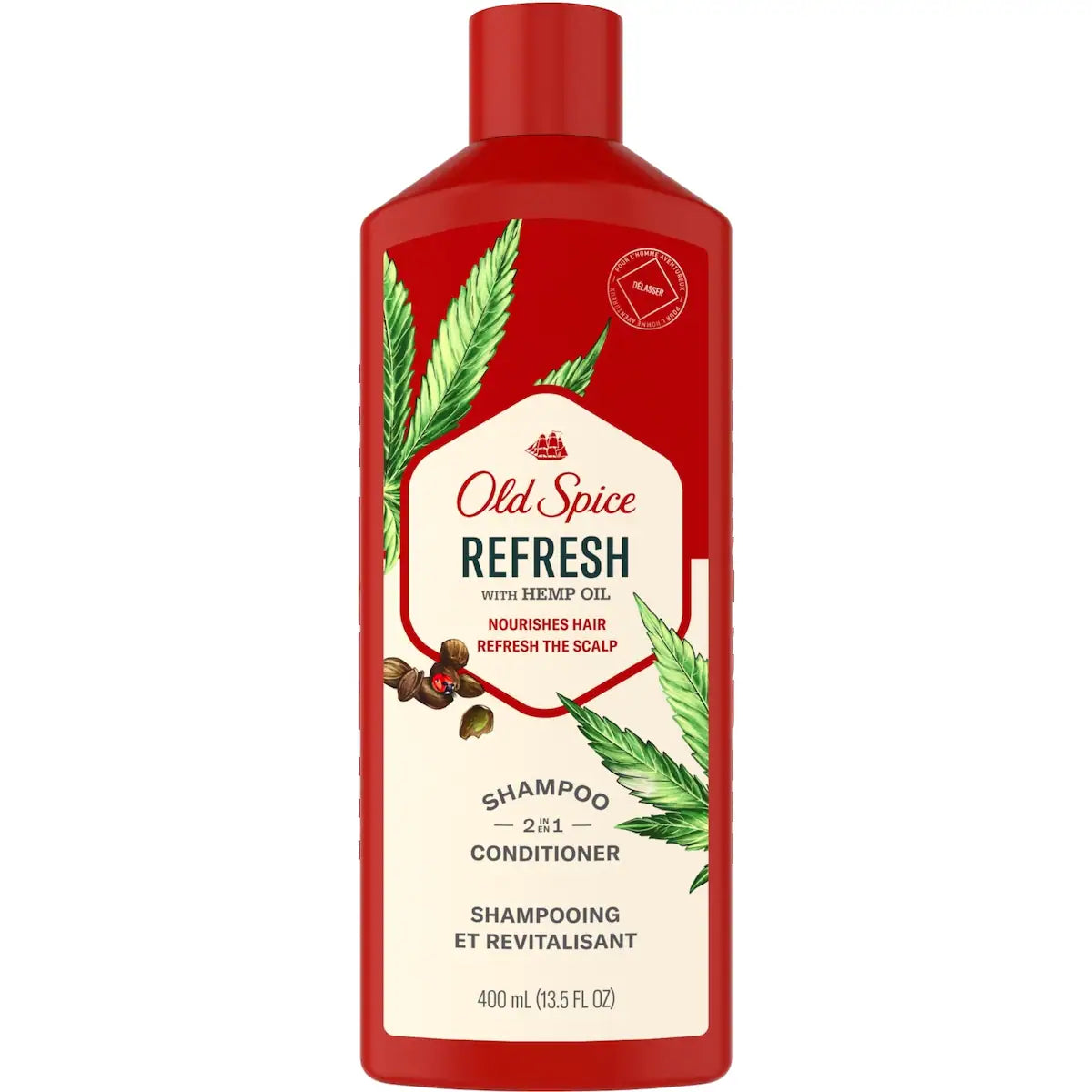 Shampoo y Acondicionador 2 en 1 para Hombre Refresh 400 ml Old Spice