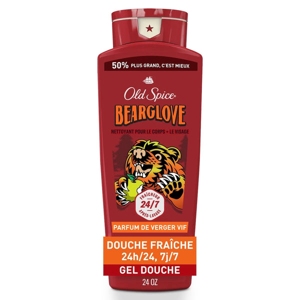 Gel de Ducha Limpiador para el Cuerpo Hombre Bearglove Old Spice