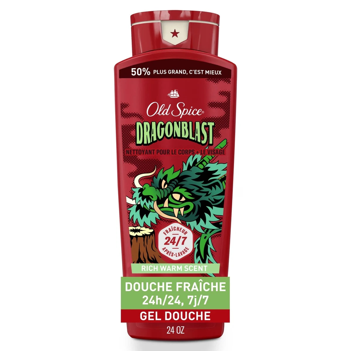 Gel de Ducha Limpiador para el Cuerpo Hombre Dragonblast Old Spice