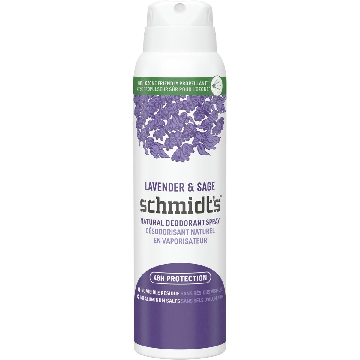 Desodorante Natural en Spray para Mujer y Hombre 91 g Schmidts