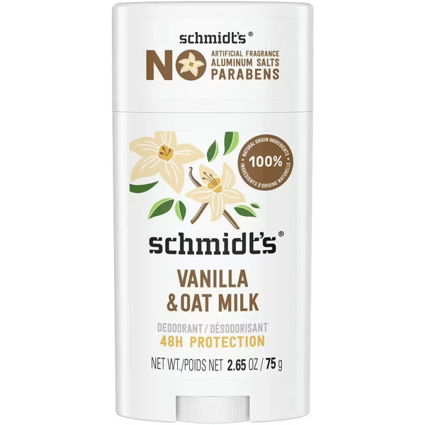 Desodorante 48 H sin Aluminio Avena Milk & Vainilla con 100 Schmidts
