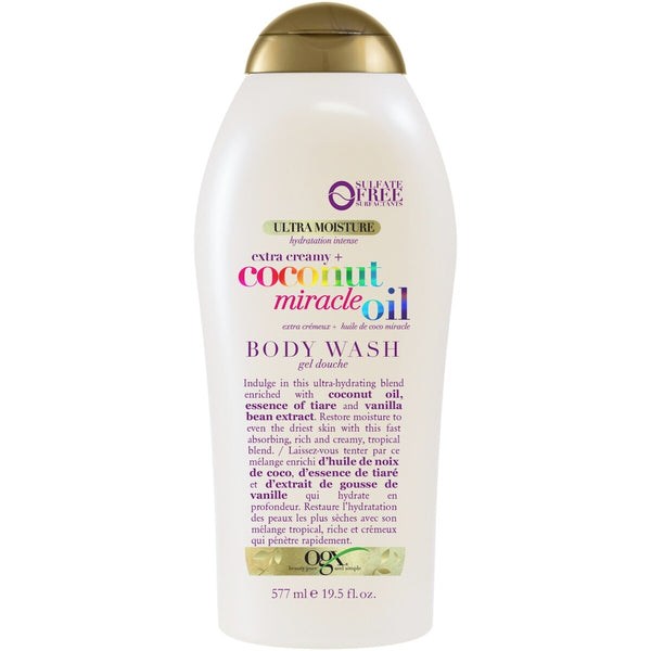 Gel de Baño Extra Cremoso + Aceite de Coco Miracle Hidratación OGX