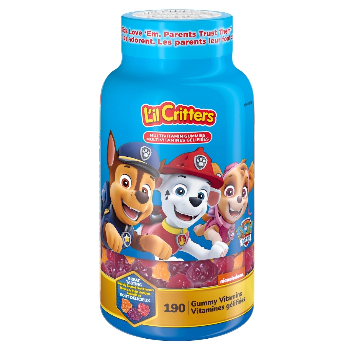 Vitaminas en Gomitas Paw Patrol L'Il Critters