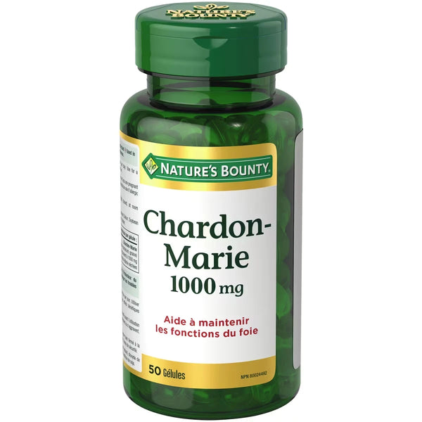 Suplemento de Cardo Mariano 1000 mg Natures Bounty