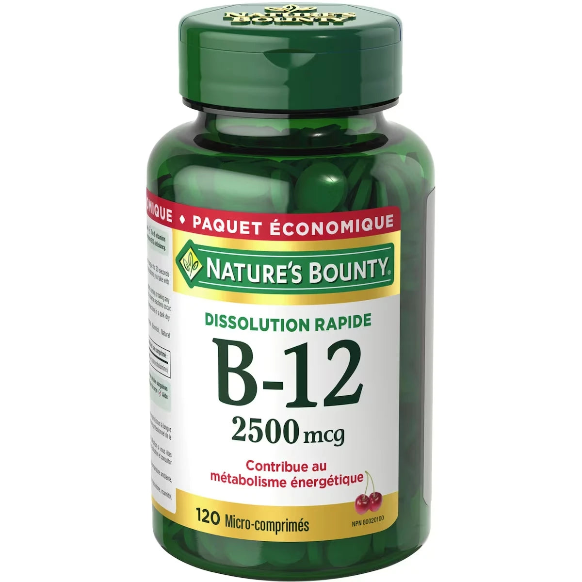 Vitamina B-12 2500 mcg Disolución Rápida Natures Bounty