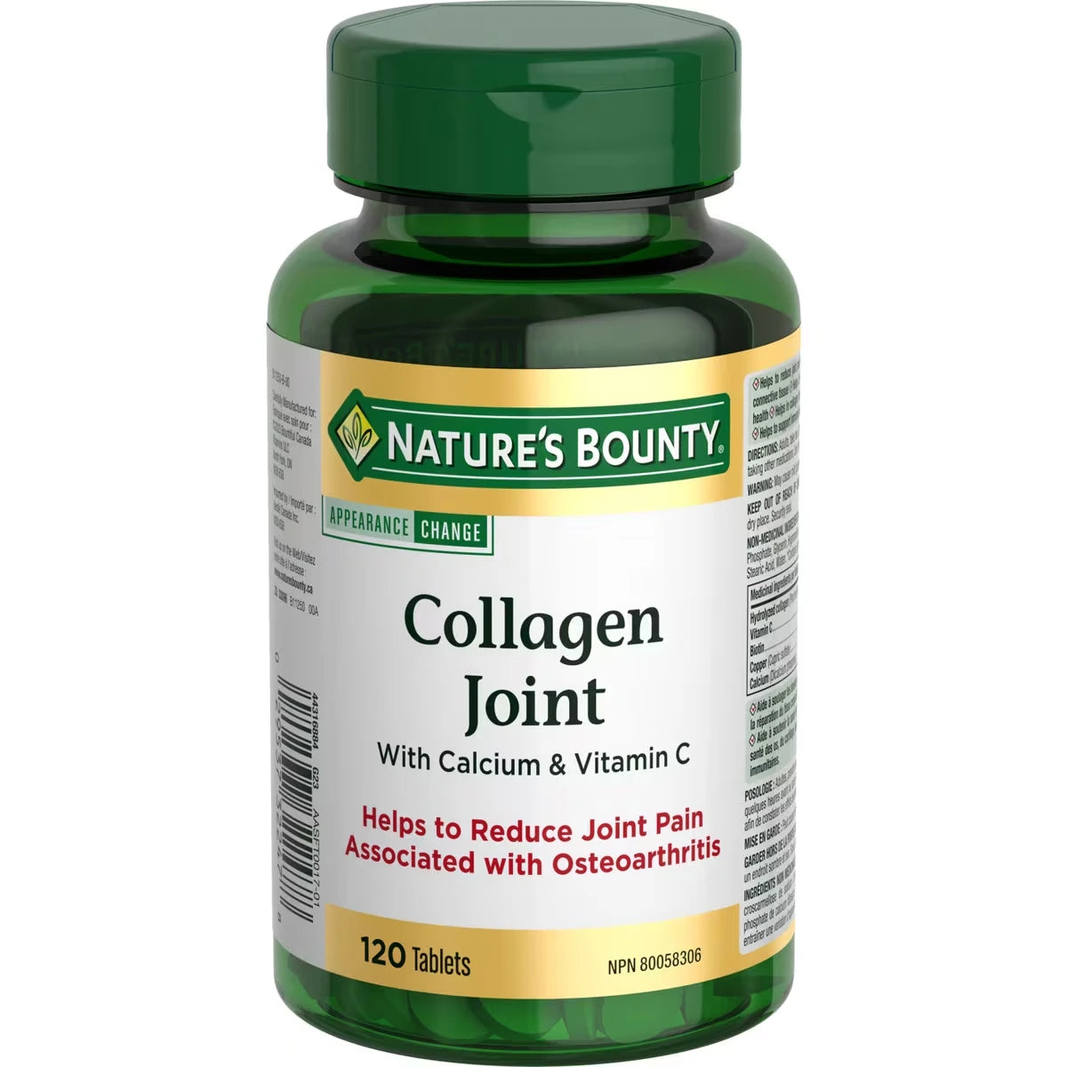 Colágeno para Articulaciones con Calcio y Vitamina C Natures Bounty