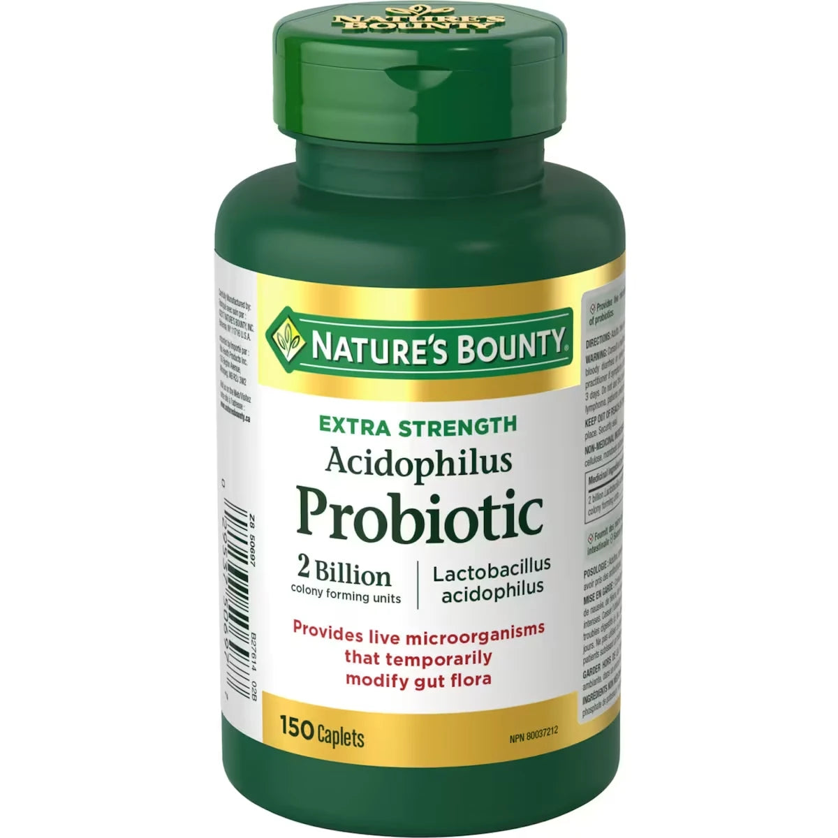 Probiótico Acidophilus Extra Fuerte 150 Cápsulas Nature's Bounty