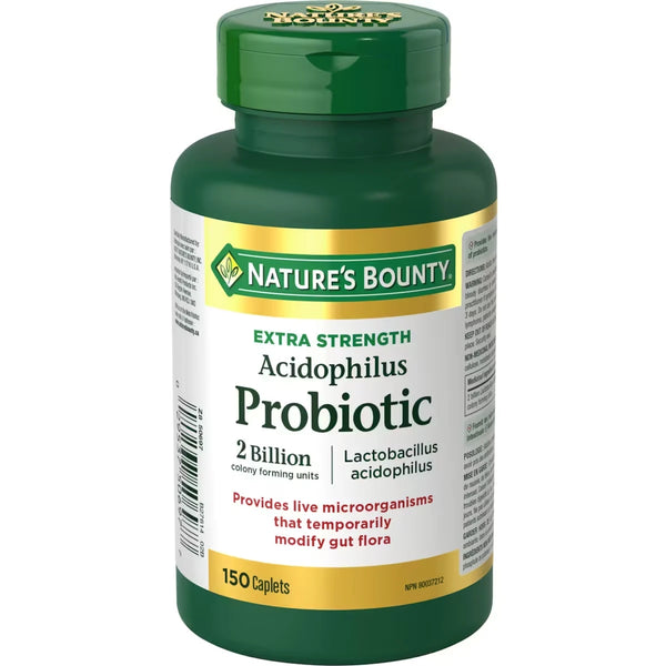 Probiótico Acidophilus Extra Fuerte 150 Cápsulas Nature's Bounty
