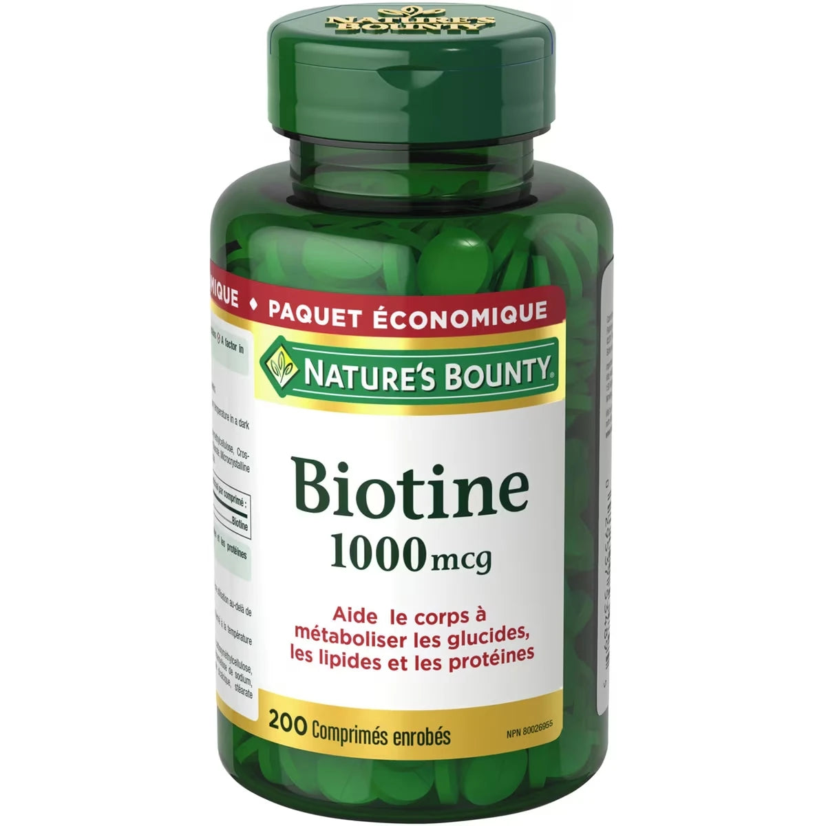 Suplemento de Biotina 1000 mcg Natures Bounty