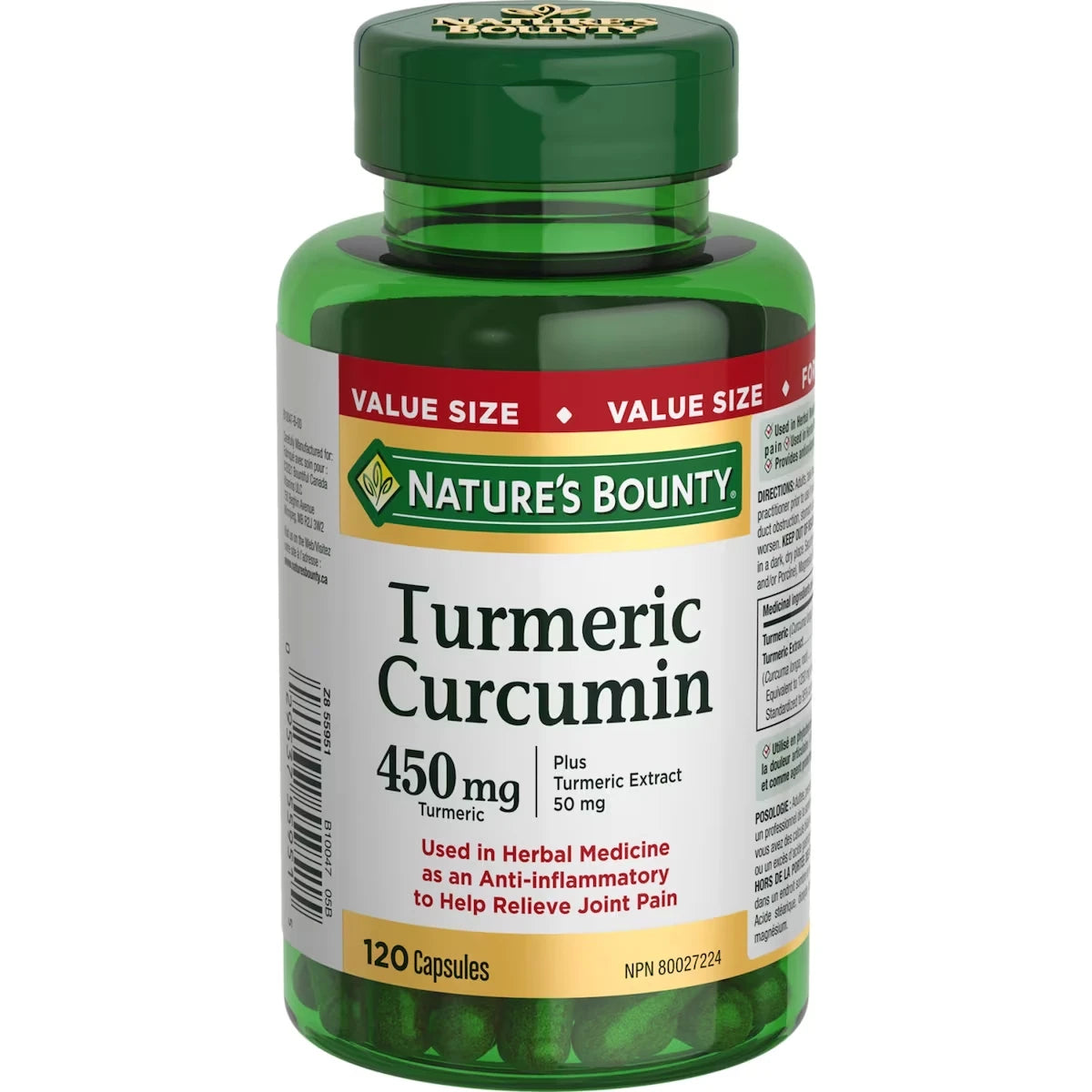 Curcumina de Cúrcuma 450 mg Natures Bounty