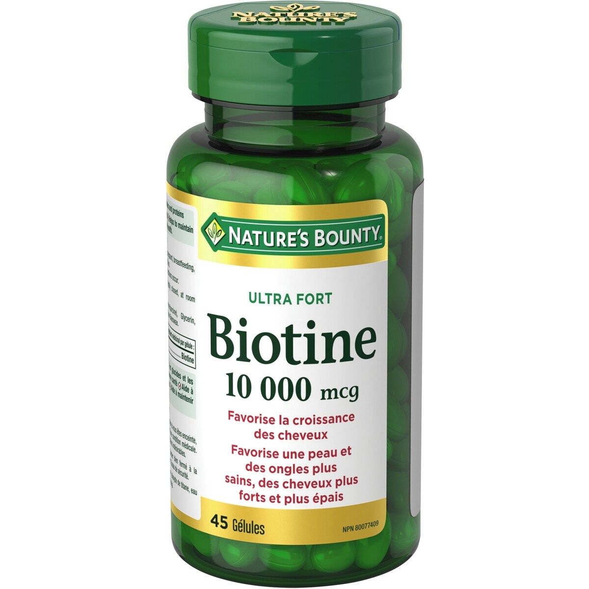 Biotina 10000 mcg Máxima Concentración Natures Bounty