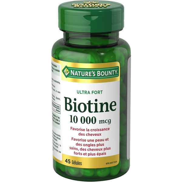 Biotina 10000 mcg Máxima Concentración Natures Bounty