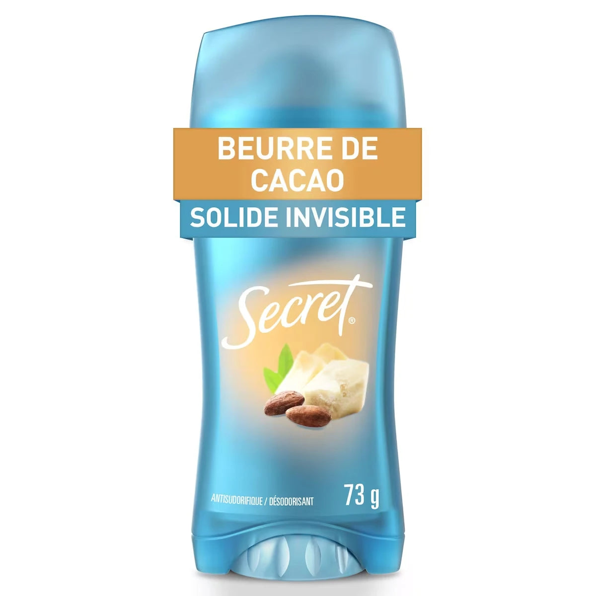 Desodorante en Barra Invisible Manteca de Cacao 73 g Secret