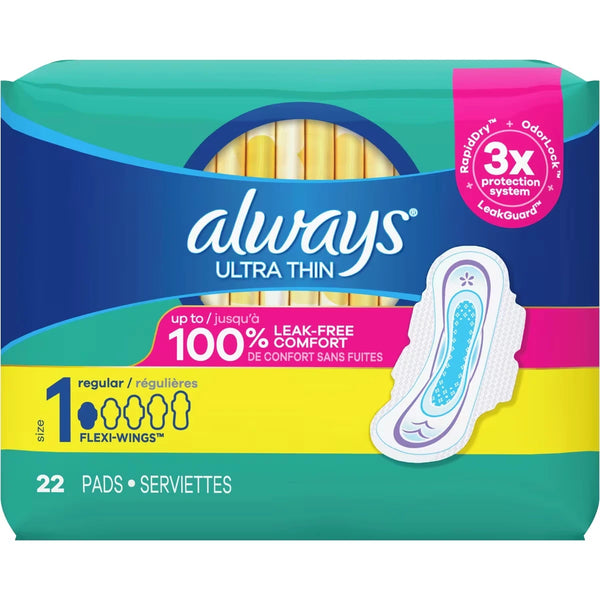 Toallas Higiénicas Ultradelgadas de Día Always
