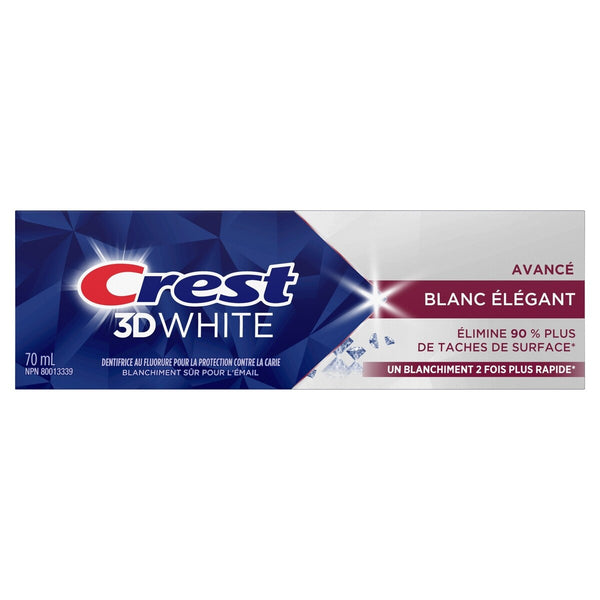 Pasta Dental 3D White Avanzado Blanco Radiante 70 ml Crest