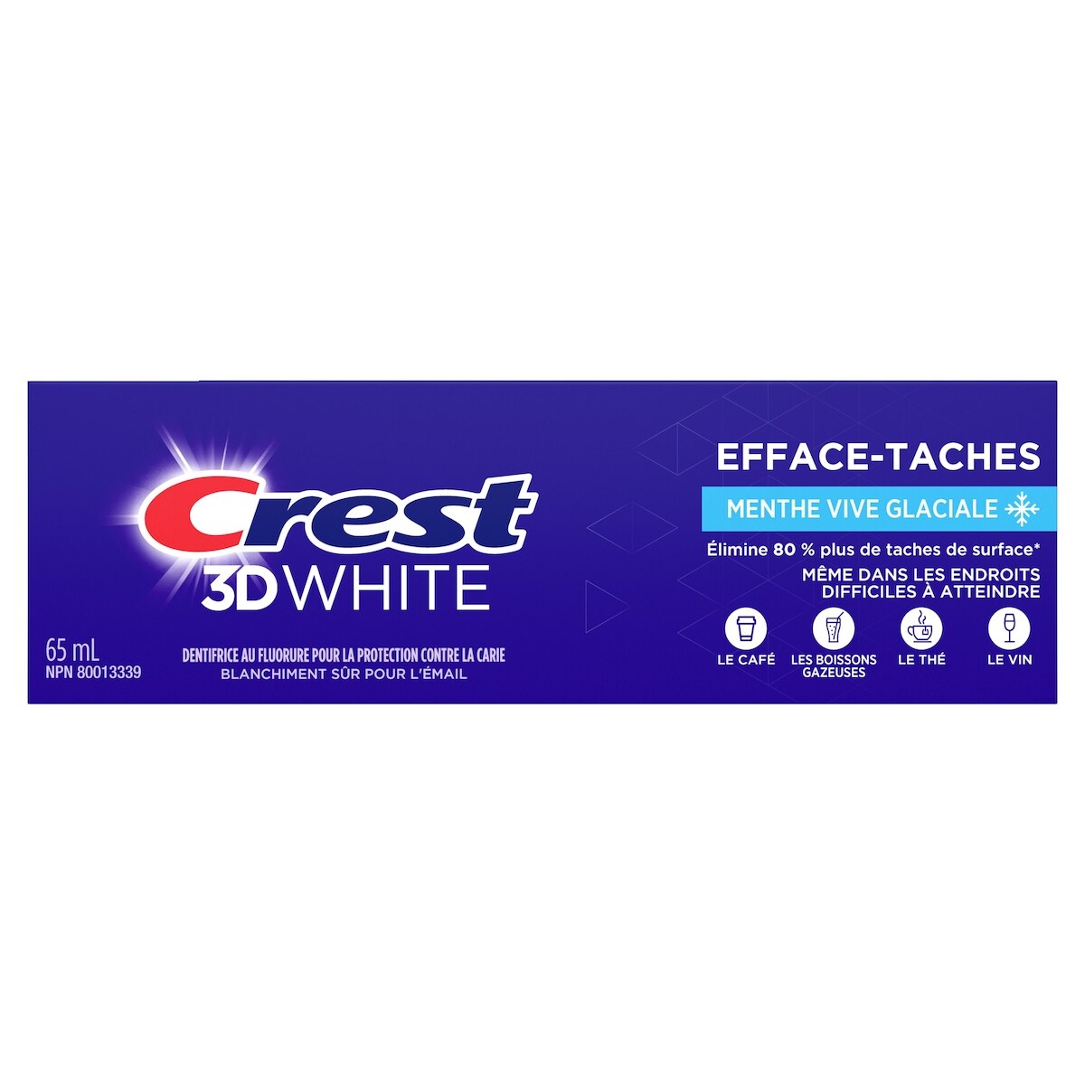 Pasta Dental Blanqueadora 3D White 65 ml Crest