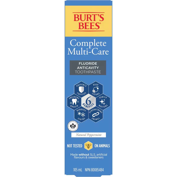 Pasta Dental Cuidado Completo Sabor Natural 105 ml Burt's Bees