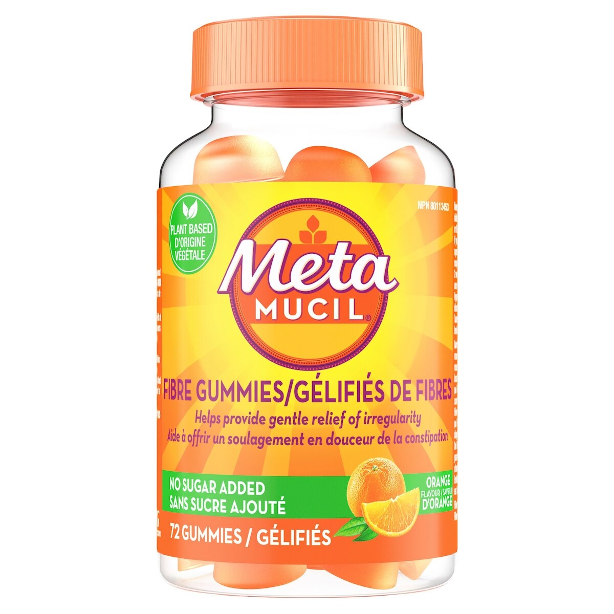 Probiótico Fibra Meta Gomitas de Fibra 72 Metamucil