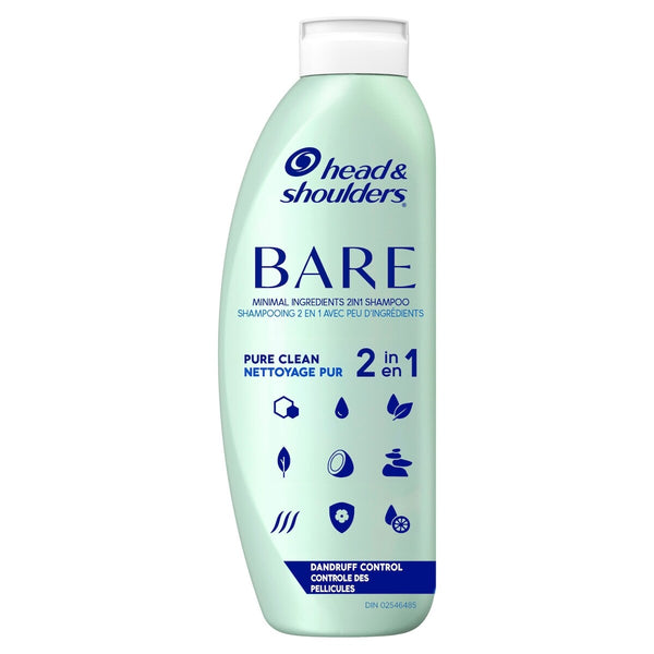 Shampoo y Acondicionador Anticaspa 2 en 1 Bare Head & Shoulders