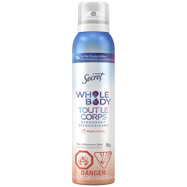 Desodorante en Spray Corporal sin Aluminio para Mujer Secret