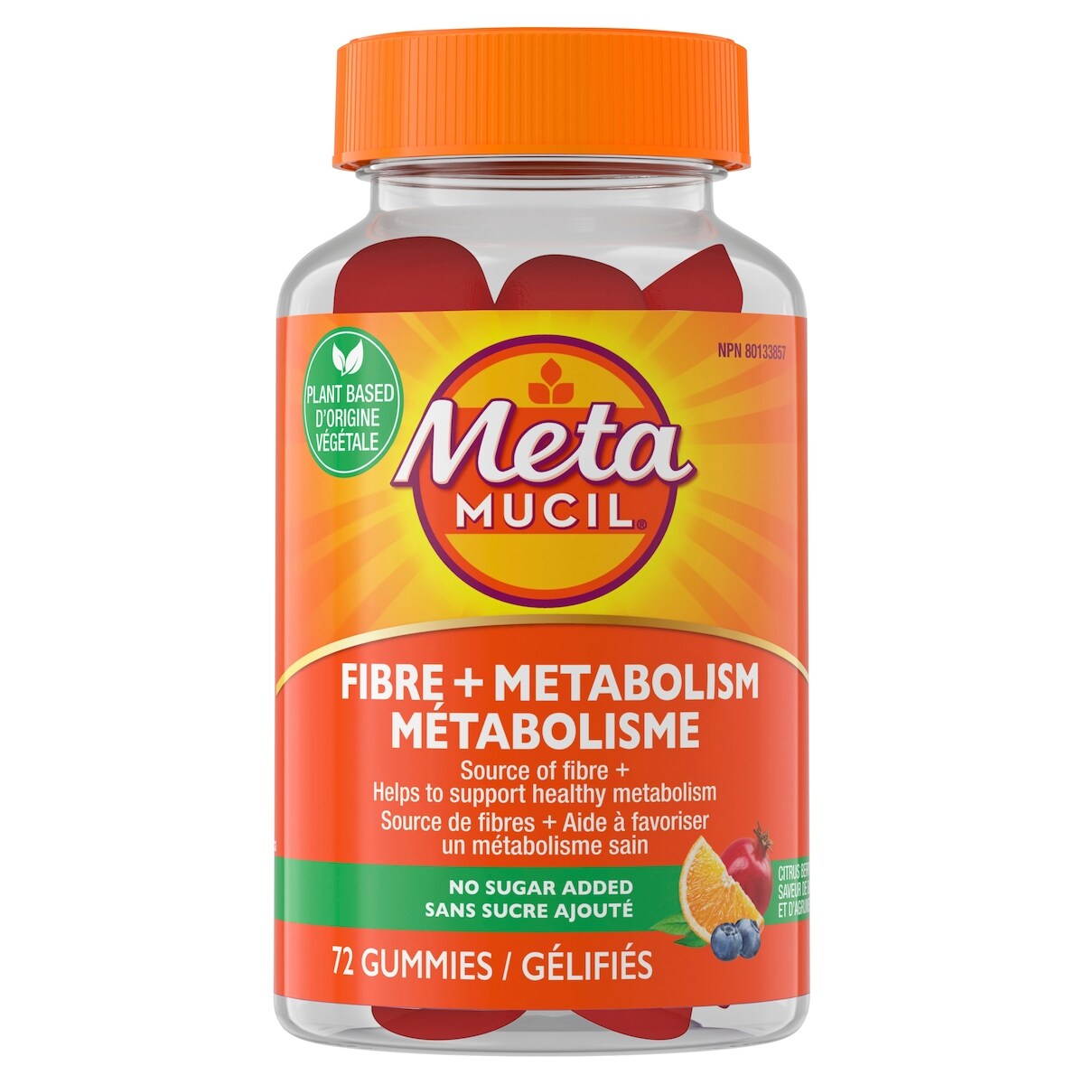 Probiótico Fibra Gomitas Fibra + Metabolismo para la Salud Metamucil