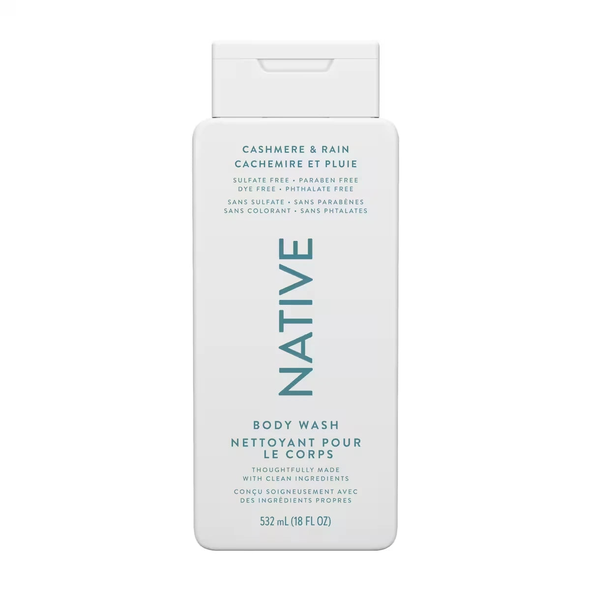 Gel de Ducha Limpiador para el Cuerpo Cachemira y Lluvia 532 ml Native