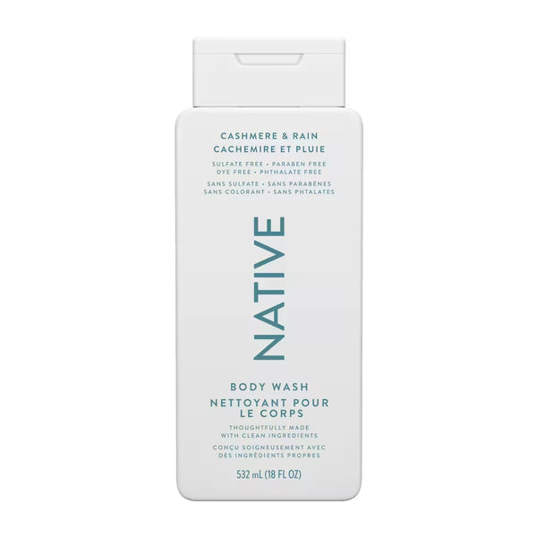 Gel de Ducha Limpiador para el Cuerpo Cachemira y Lluvia 532 ml Native