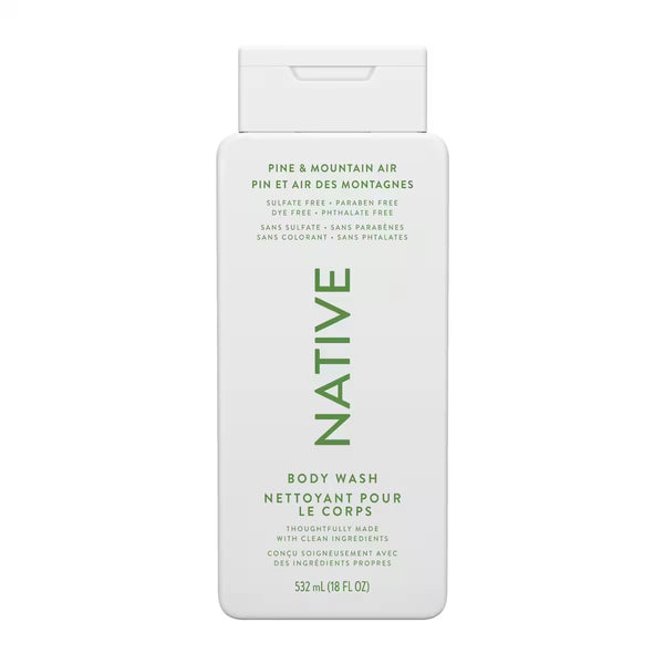 Gel de Ducha Limpiador para el Cuerpo Pino y Aire 532 ml Native