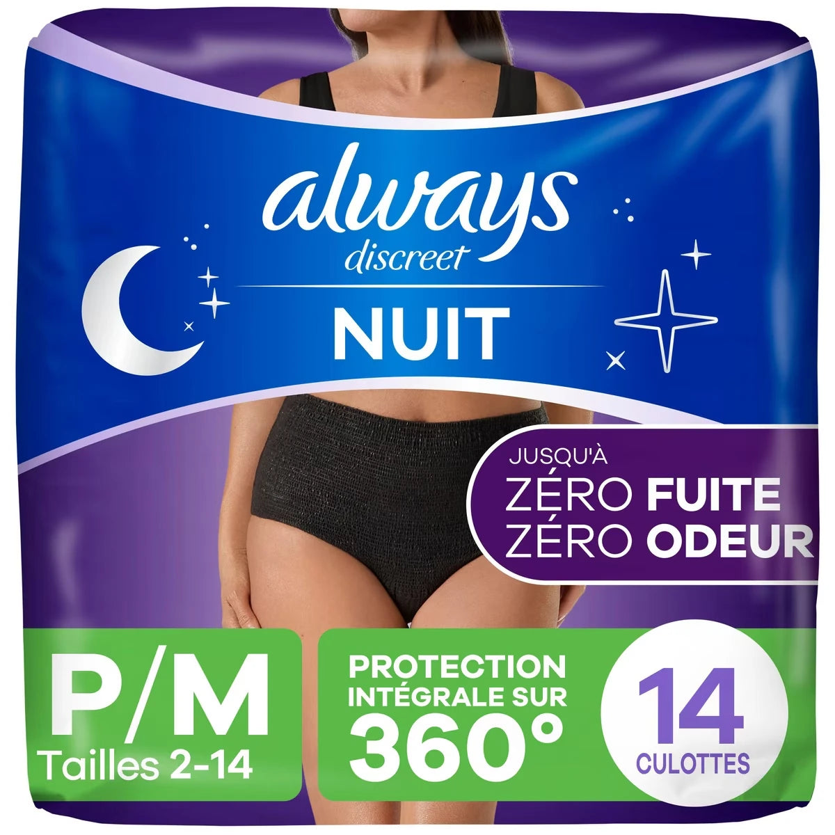 Ropa Interior para Incontinencia Nocturna Adultos Always