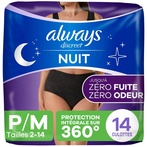Ropa Interior para Incontinencia Nocturna Adultos Always