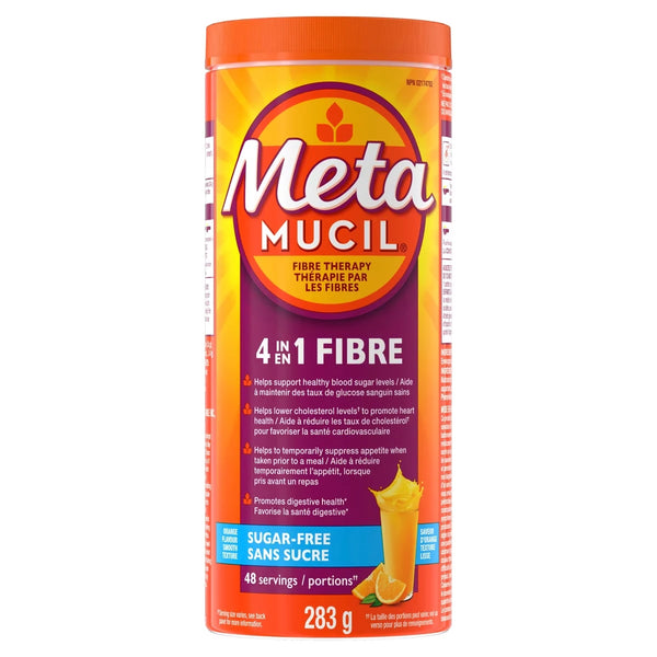 Fibra en Polvo de Cáscara de Psyllium 4 en 1 283 g Metamucil