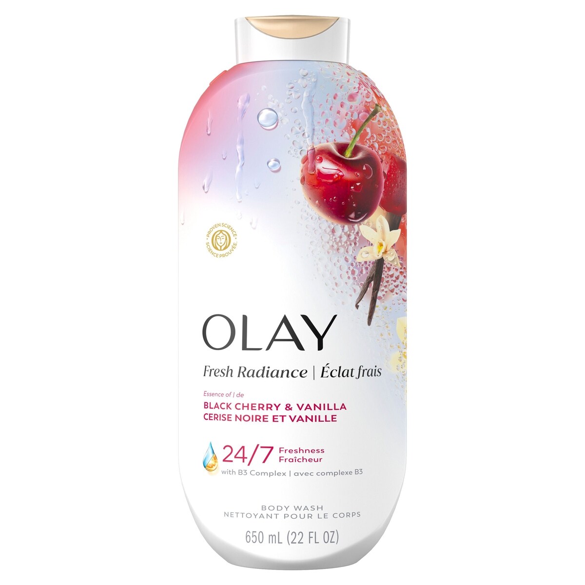 Gel de Ducha Limpiador para el Cuerpo Brillo Fresco con Esencia Olay