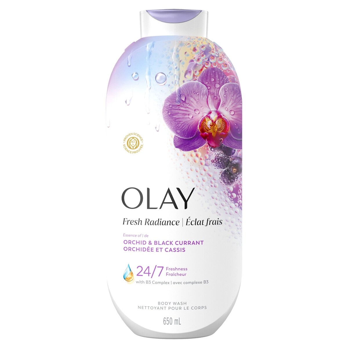 Gel de Ducha Limpiador para el Cuerpo Brillo Fresco 650 ml Olay