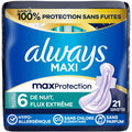 Toallas Higiénicas Maxi de Noche Always