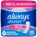 Toallas Absorbentes para Incontinencia Femenina Always
