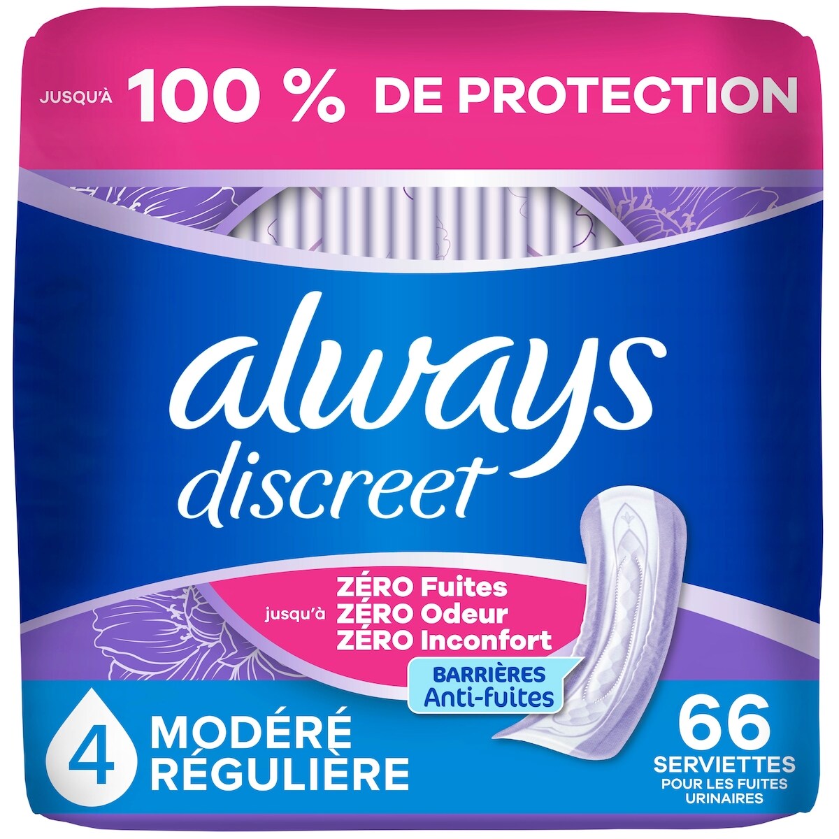 Toallas Absorbentes para Incontinencia Femenina Always