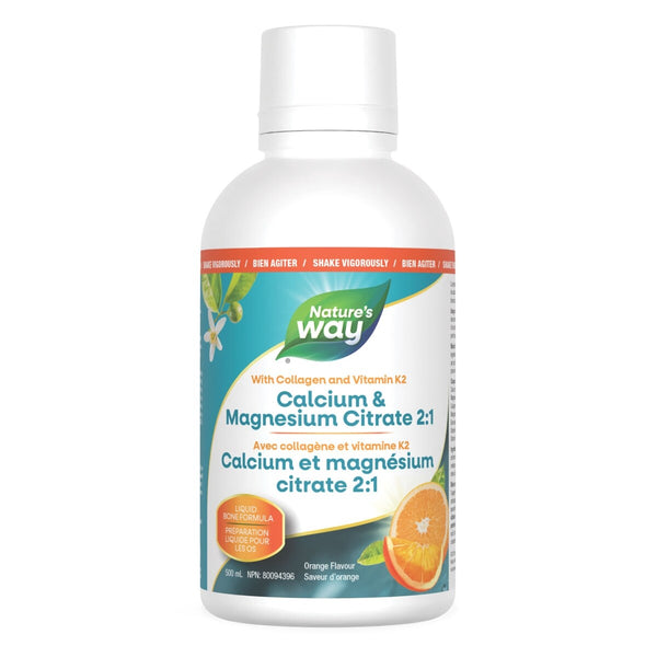 Citrato de Calcio y Magnesio 2:1 con Vitamina K2 Nature's Way