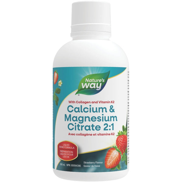Citrato de Calcio y Magnesio 2:1 Vitamina K2 Frutilla Nature's Way