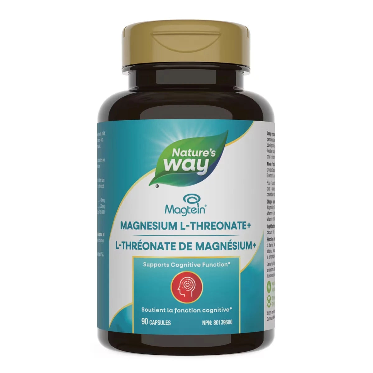 Suplemento de Magnesio L-Treonato Plus Nature's Way