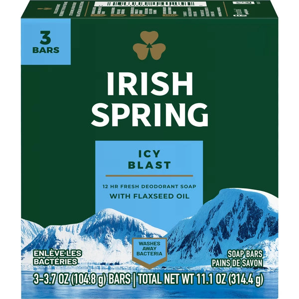 Desodorante Icy Blast Barra de Jabón para Hombre 104.8 g Irish Spring