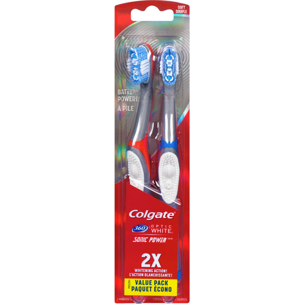 Cepillo de Dientes 360 Sonic Power Optic White Suave 2 un Colgate