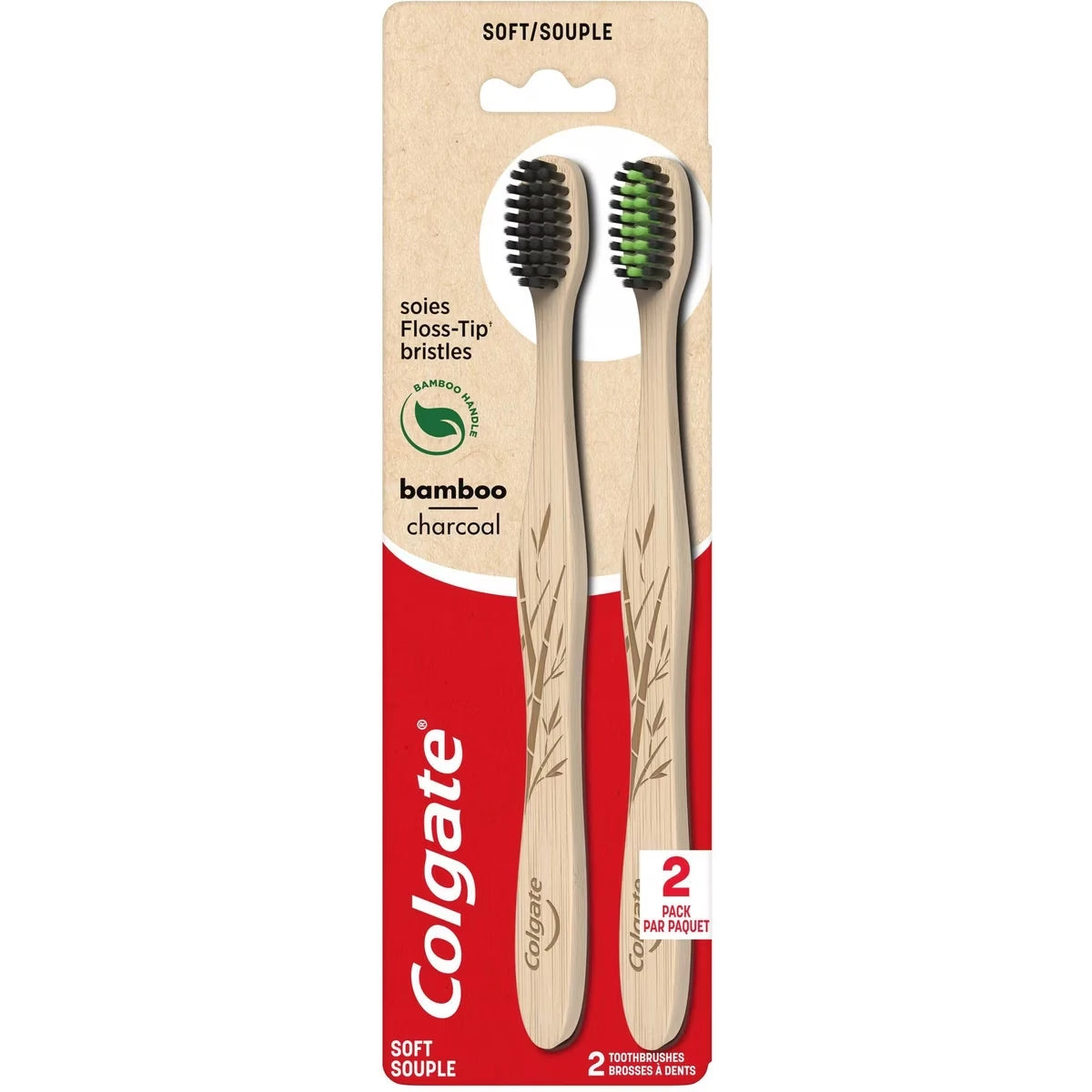 Cepillo de Dientes Suave Bambú Carbón Activado Colgate