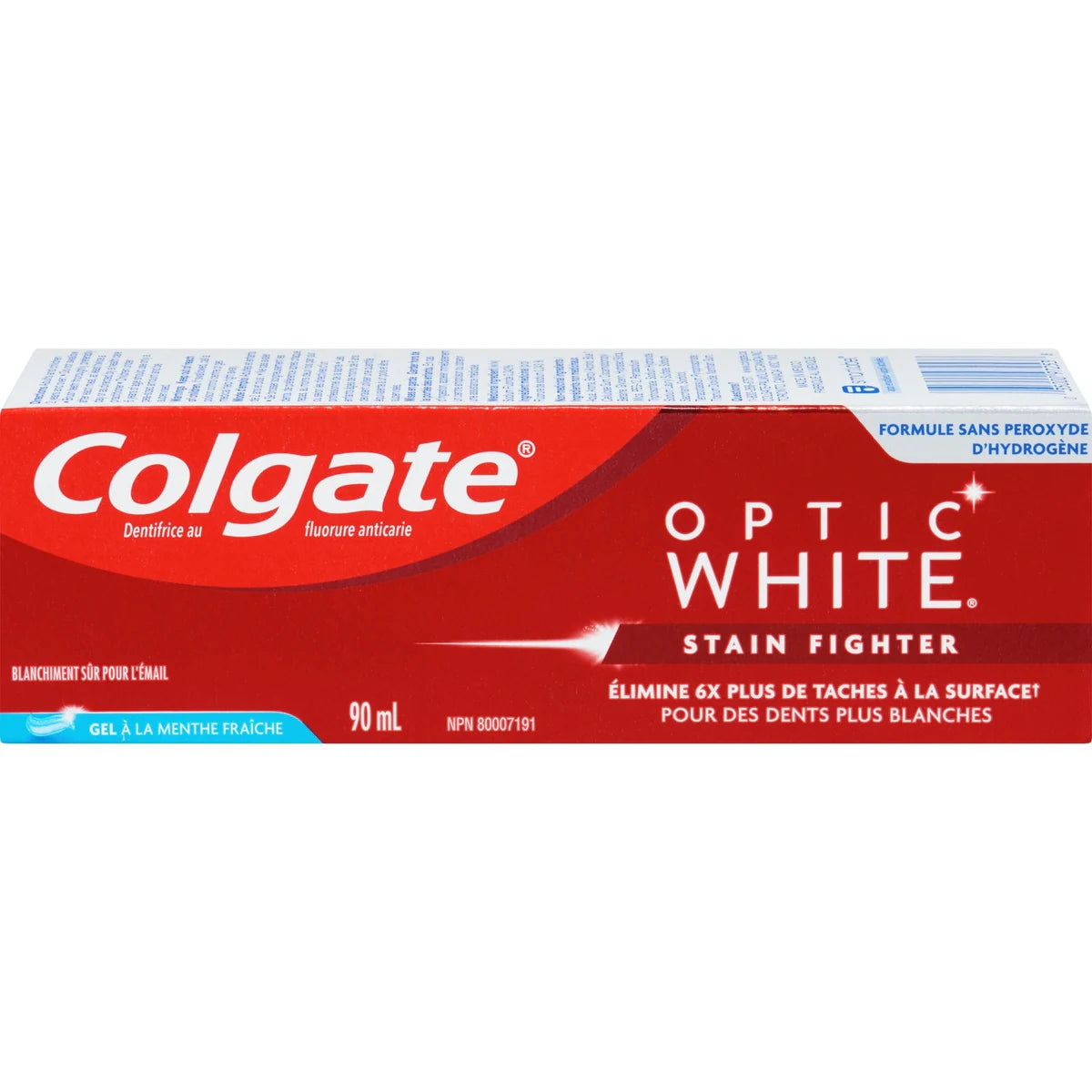 Pasta Dental Blanqueadora Optic White Menta Fresca 90 ml Colgate