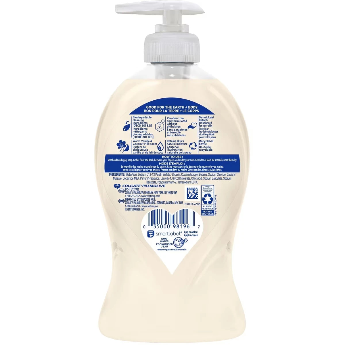 Hidratante Facial Dispensador de Jabón Líquido 332 ml Softsoap