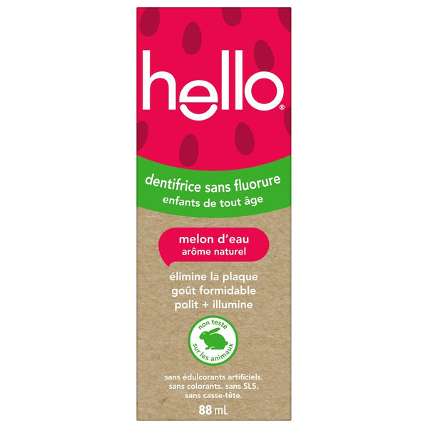 Pasta Dental sin Flúor para Niños de Toda Edad Melón 88 ml Hello