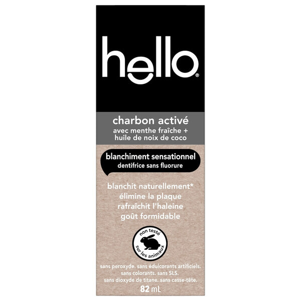Pasta Dental con Carbón Activado sin Flúor 82 ml Hello
