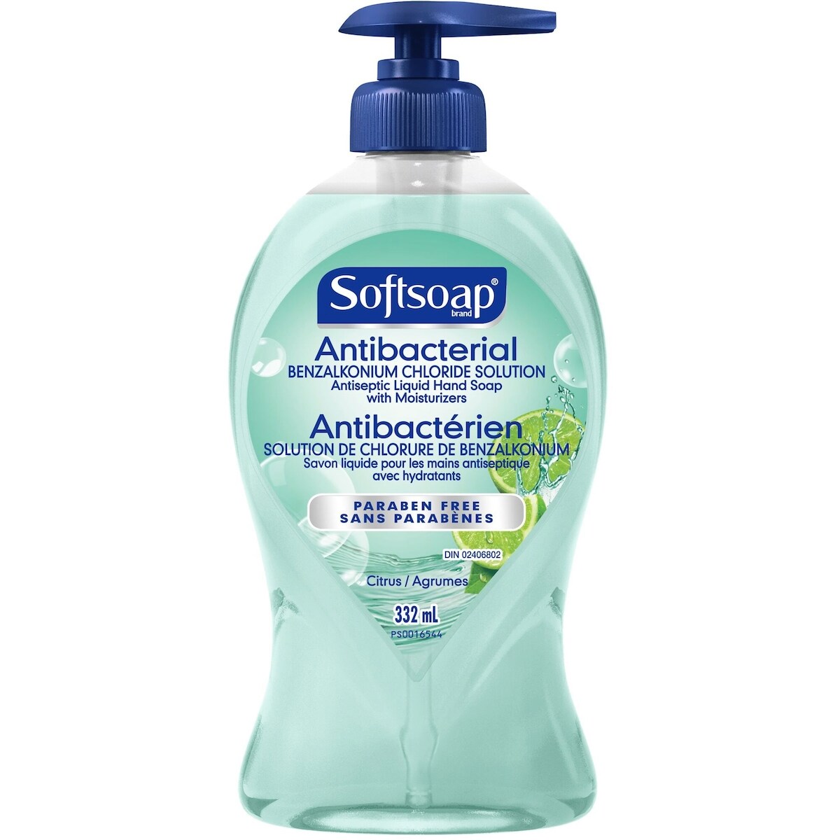 Jabón Líquido de Manos Antibacterial Cítrico 332 ml Softsoap