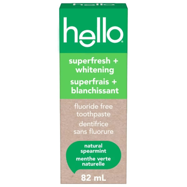 Pasta Dental Super Fresco + Blanqueador sin Flúor 82 ml Hello