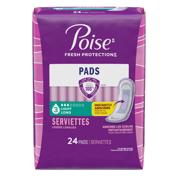 Toallas Ultradelgadas para Incontinencia Absorción Poise